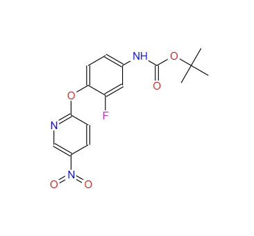 tert-butyl {3-fluoro-4-[(5-nitropyridin-2-yl)oxy]phenyl}carbamate,tert-butyl {3-fluoro-4-[(5-nitropyridin-2-yl)oxy]phenyl}carbamate