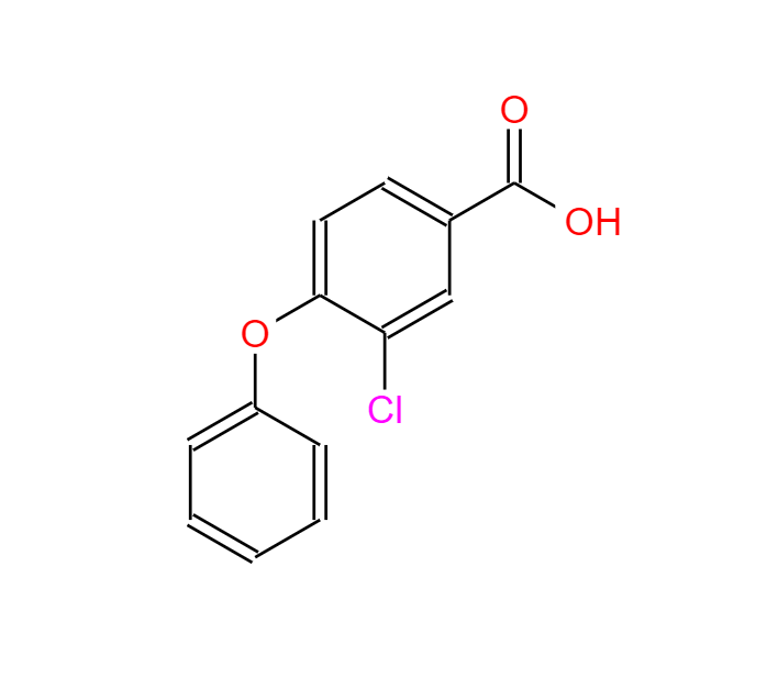 3-氯-4-苯氧基苯甲酸,3-Chloro-4-phenoxybenzoic acid