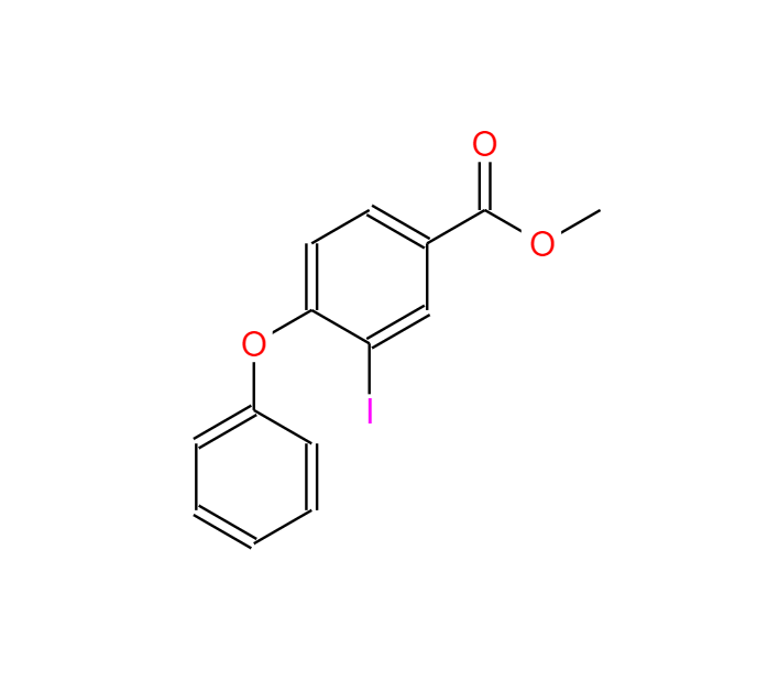 3-碘-4-(苯氧基)苯甲酸甲酯,methyl 3-iodo-4-phenoxybenzoate
