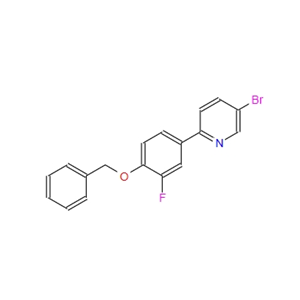 5-bromo-2-{3-fluoro-4-[(phenylmethyl)oxy]phenyl}pyridine 960300-05-4
