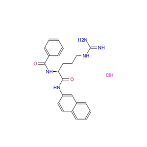 N-[(1S)-4-[(氨基亚胺甲基)氨基]-1-[(2-萘基氨基)羰基]丁基]-苯甲酰胺盐酸盐(1:1) 198555-19-0