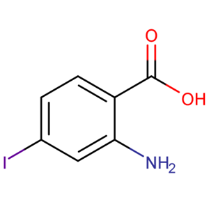 2-氨基-4-碘苯甲酸;20776-54-9;外观：类白色粉末;按需分装。