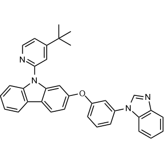 2-(3-(1H-苯并[d]咪唑-1-基)苯氧基)-9-(4-(叔丁基)吡啶-2-基)-9H咔唑,2-(3-(1H-Benzo[d]imidazol-1-yl)phenoxy)-9-(4-(tert-butyl)pyridin-2-yl)-9H-carbazole