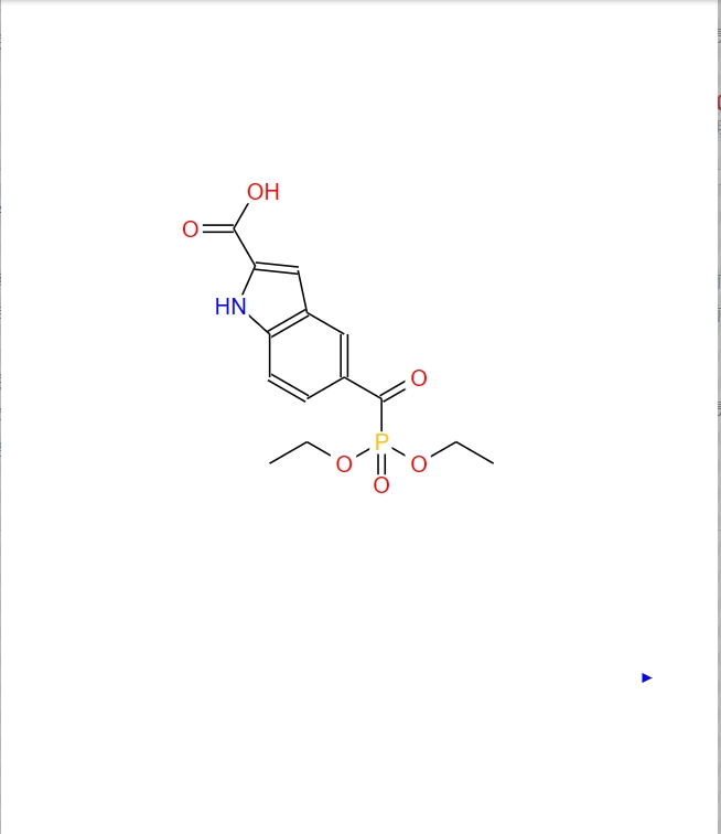 5-[(二乙氧基膦酰基)羰基]-1H-吲哚-2-羧酸,5-[(diethoxyphosphinyl)carbonyl]-1H-indole-2-carboxylic acid