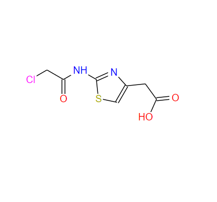 2-(2-氯乙酰氨基)-4-噻唑乙酸,2-(2-Chloroacetamido)-4-thiazoleacetic acid