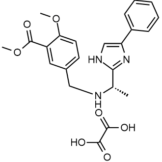 (S)-2-甲氧基-5-((((1-(4-苯基-1H-咪唑-2-基)乙基)氨基)甲基)苯甲酸]草酸甲酯,Methyl (S)-2-methoxy-5-(((1-(4-phenyl-1H-imidazol-2-yl)ethyl)amino)methyl)benzoate oxalate