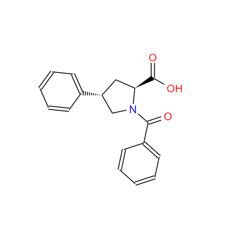 反式-1-苯甲酰-4-苯基-L-脯氨酸,trans-1-Benzoyl-4-phenyl-L-proline