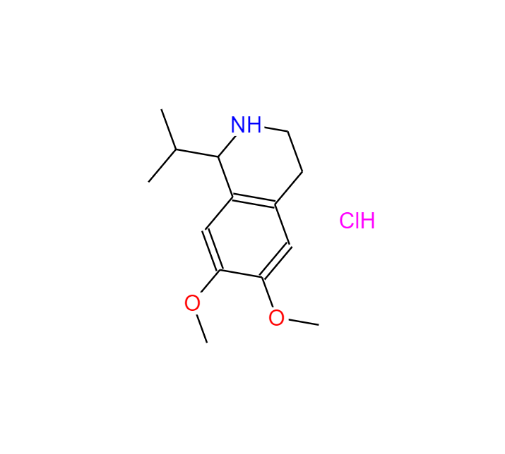 1,2,3,4-tetrahydro-1-isopropyl-6,7-dimethoxyisoquinoline hydrochloride,1,2,3,4-tetrahydro-1-isopropyl-6,7-dimethoxyisoquinoline hydrochloride