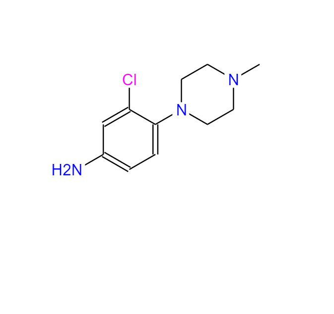 1-(4-氨基-2-氯苯基)-4-甲基哌嗪,3-CHLORO-4-(4-METHYLPIPERAZIN-1-YL)ANILINE