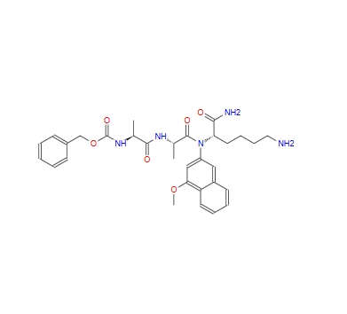 芐氧羰基-丙氨酰-丙氨酰-賴氨酰-4-甲氧基-2-萘甲酰胺,N-[(Benzyloxy)carbonyl]-L-alanylalanyl-N-(4-methoxy-2-naphthyl)-L -lysinamide