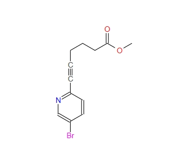 methyl6-(5-bromo-2-pyridinyl)-5-hexynoate,methyl6-(5-bromo-2-pyridinyl)-5-hexynoate
