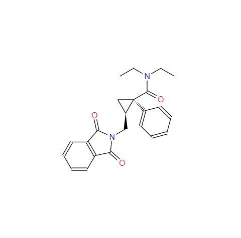 顺式-2-[(1,3-二氢-1,3-二氧-2H-异吲哚-2-基)甲基-N,N-二乙基-1-苯基环丙烷甲酰胺,cis-2-[(1,3-dihydro-1,3-dioxo-2H-isoindol-2-yl)methyl-N,N-diethyl-1-phenylcyclopropanecarboxamide