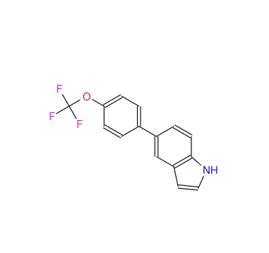 5-(4-trifluoromethoxyphenyl)-1H-indole,5-(4-trifluoromethoxyphenyl)-1H-indole