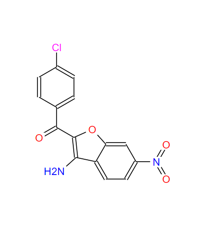 3-氨基-2-(4-氯苯酰)-6-硝基苯并呋喃,3-Amino-2-(4-chlorobenzoyl)-6-nitrobenzofuran