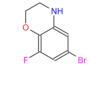 6-溴-8-氟-3,4-二氫-2H-苯并[b][1,4]惡嗪,6-Bromo-8-fluoro-3,4-dihydro-2H-1,4-benzoxazine