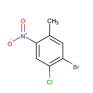 1-溴-2-氯-5-甲基-4-硝基苯 