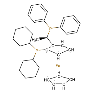 (R)-1-[(SP)-2-(二环己基膦基)二茂铁]乙基二苯基膦 158923-09-2