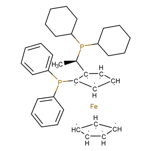 (R)-1-[(SP)-2-(二苯基膦基)二茂铁]乙基二环己基膦  155806-35-2