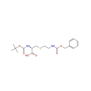 S-(2-(((苄氧基)羰基)氨基)乙基)-N-(叔丁氧基羰基)-L-半胱氨酸 85003-76-5