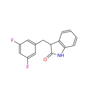 3-(3,5-difluorobenzyl)indolin-2-one,3-(3,5-difluorobenzyl)indolin-2-one