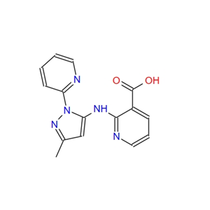 2-[[3-methyl-1-(2-pyridinyl)-1H-pyrazol-5-yl]amino]nicotinic acid 364728-09-6
