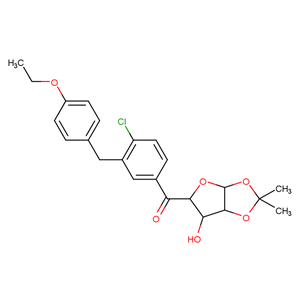 (4-氯-3-(4-乙氧基苄基)苯基)((3aS,5R,6S,6aS)-6-羟基-2,2-二甲基四氢呋,(4-chloro-3-(4-ethoxybenzyl)phenyl)((5R,6S)-6-hydroxy-2,2-dimethyltetrahydrofuro[2,3-d][1,3]dioxol-5-yl)methanone