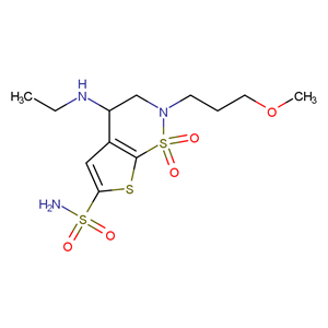 (R)-(+)-4-乙胺基-2-(3-甲氧丙基)-3,4-二氢-2H-噻吩并[3,2-e]-1,2-噻嗪-6-磺酰胺-1,1-二氧化物,Brinzolamide