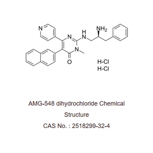 ?AMG-548 dihydrochloride 是一种口服有效的，选择性 p38α 抑制剂