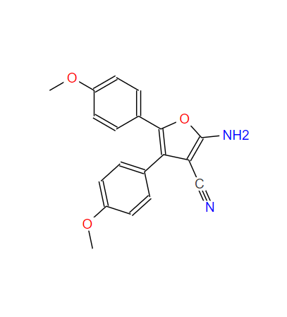 2-氨基-4,5-二(4-甲氧苯基)呋喃-3-甲腈,2-Amino-4,5-bis(4-methoxyphenyl)furan-3-carbonitrile