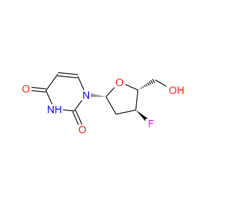 2',3'-二脱氧-3'-氟尿苷,2′,3′-Dideoxy-3′-fluorouridine