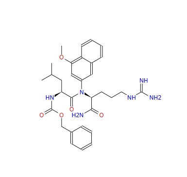 芐基 ((S)-1-(((S)-5-胍基-1-((4-甲氧基萘-2-基)氨基)-1-氧代戊烷-2-基)氨基)-4-甲基-1-氧戊烷-2-基)氨基甲酸酯,Benzyl ((s)-1-(((s)-5-guanidino-1-((4-methoxynaphthalen-2-yl)amino)-1-oxopentan-2-yl)amino)-4-methyl-1-oxopentan-2-yl)carbamate