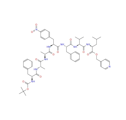 Boc-Phe-Ala-Ala-4-nitro-Phe-Phe-Val-Leu-pyridin-4-ylmethyl ester,Boc-Phe-Ala-Ala-4-nitro-Phe-Phe-Val-Leu-pyridin-4-ylmethyl ester