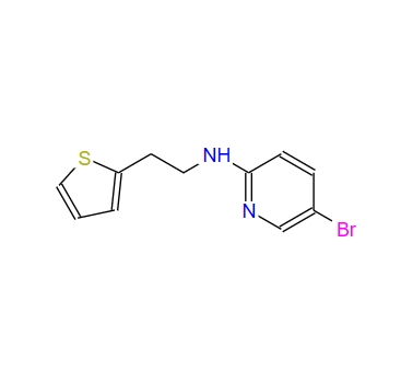 5-bromo-N-(2-(thiophen-2-yl)ethyl)pyridine-2-amine,5-bromo-N-(2-(thiophen-2-yl)ethyl)pyridine-2-amine