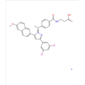 N-[4-[(1S)-1-[3-(3,5-二氯苯基)-5-(6-甲氧基-2-萘基)-1H-吡唑-1-基]乙基]苯甲酰]-BETA-丙氨酸