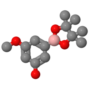 3-甲氧基-5-(4,4,5,5-四甲基-1,3,2-二噁硼烷-2-基)苯酚,3-METHOXY-5-(4,4,5,5-TETRAMETHYL-1,3,2-DIOXABOROLAN-2-YL)PHENOL