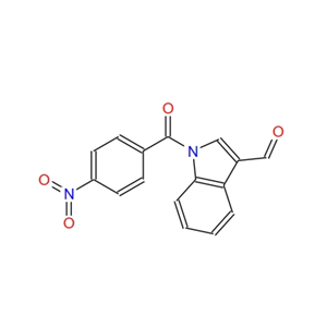 N-(p-nitrobenzoyl)indole-3-carboxaldehyde 126592-77-6