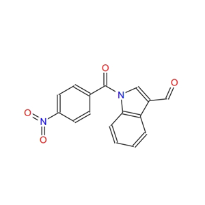 N-(p-nitrobenzoyl)indole-3-carboxaldehyde,N-(p-nitrobenzoyl)indole-3-carboxaldehyde