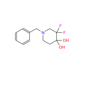 1-苄基-3,3-二氟哌啶-4,4-二醇