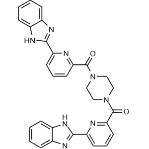 4-[6-(1H-苯并咪唑-2-基)吡啶-2-羰基]哌嗪-1-基]-[6-(1H-苯并咪唑-2-基)吡啶-2-基]甲酮,Omilancor