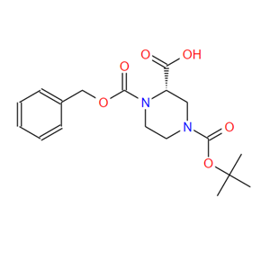 (S)-4-叔丁氧羰基-1-苄氧羰基-2-哌嗪羧郧,S-N-4-Boc-N-1-Cbz-2-piperazine carboxylic acid