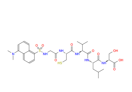 Dansyl-Gly-Cys-Val-Leu-Ser-OH,Dansyl-Gly-Cys-Val-Leu-Ser-OH