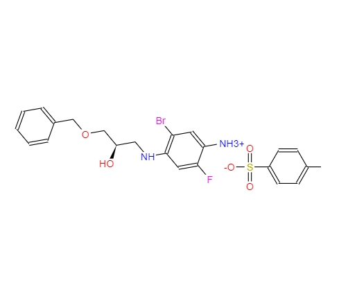 (((2,2-二甲基 - 丁-3-炔-1-基)氧基)甲基)苯,(R)-4-((3-(benzyloxy)-2-hydroxypropyl)amino)-5-bromo-2-fluorobenzenaminium4-methylbenzenesulfonate