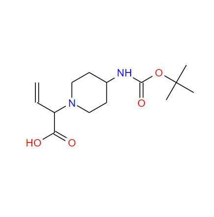 2-[4-N-(叔丁氧羰基)氨基哌啶-1-基]-3-丁烯酸,2-(4-Boc-aminopiperidin-1-yl)-3-butenoic acid