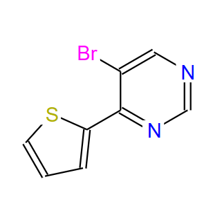 5-溴-4-(噻吩-2-基)嘧啶,5-broMo-4-(thiophen-2-yl)pyriMidine