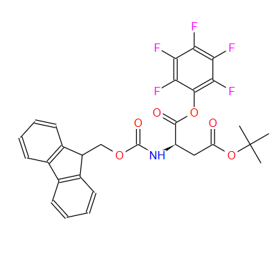 4-(叔丁基)1-(全氟苯基)((((9H-荧光素-9-基)甲氧基)羰)-D-天冬氨酸,Fmoc-D-Asp(OtBu)-Opfp