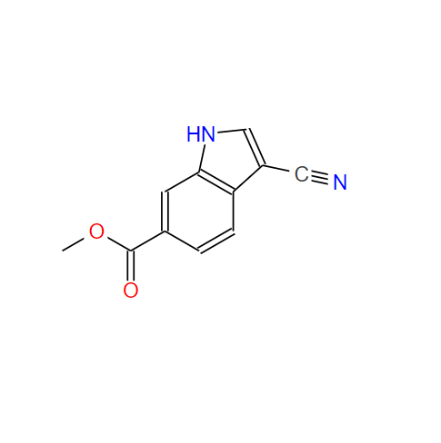 吲哚-6-甲酸甲酯-3-甲腈,3-cyano-1H-Indole-6-carboxylic acid methyl ester