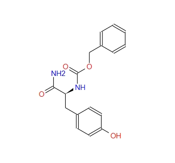 苄氧羰基-L-酪氨酸酰氨,benzyl N-[(1S)-1-carbamoyl-2-(4-hydroxyphenyl)ethyl]carbamate