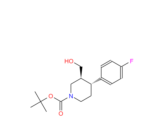 (3S,4R)-4-(4-氟苯基)-3-(羟基甲基)-1-哌啶羧酸叔丁酯,(3S,4R)-1-BOC-3-HYDROXYMETHYL-4-(4-FLUOROPHENYL)-PIPERIDINE