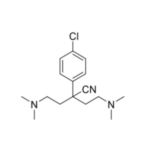 氯苯那敏EP杂质A,2-(4-chlorophenyl)-4-(dimethylamino)-2-[2-(dimethylamino)ethyl]butanenitrile