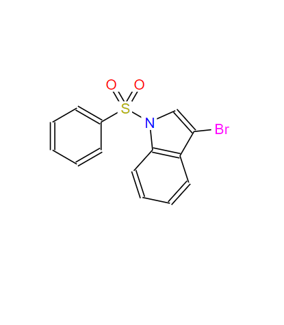 3-溴-(1-苯磺酰)吲哚,3-Bromo-(1-phenylsulfonyl)indole